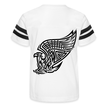 Unstoppable Kid's Football Tee - white/black