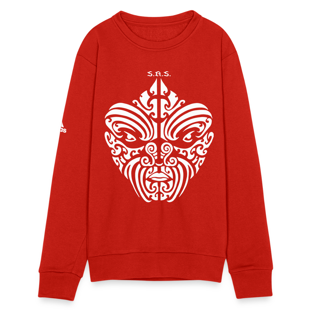 I See You Watchin' Adidas Unisex Fleece Crewneck Sweatshirt - red