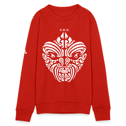 I See You Watchin' Adidas Unisex Fleece Crewneck Sweatshirt - red