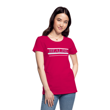 Healing Me Women’s Premium T-Shirt | Spreadshirt 813 - dark pink
