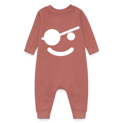 Arrr!!! Baby Fleece One Piece - mauve