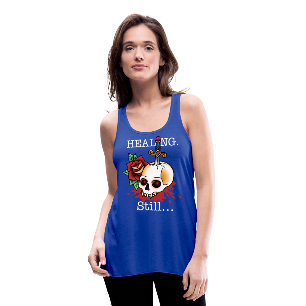 Let her Heal Women's Flowy Tank Top by Bella - royal blue