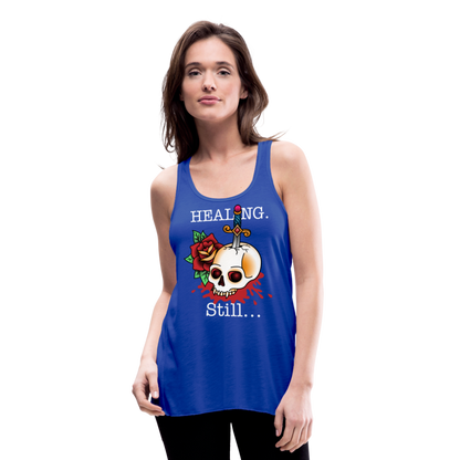 Let her Heal Women's Flowy Tank Top by Bella - royal blue