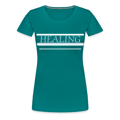 Healing Me Women’s Premium T-Shirt | Spreadshirt 813 - teal