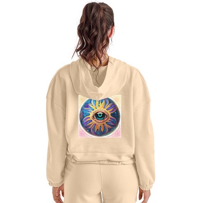 Enlightened Women’s Cropped Hoodie - nude
