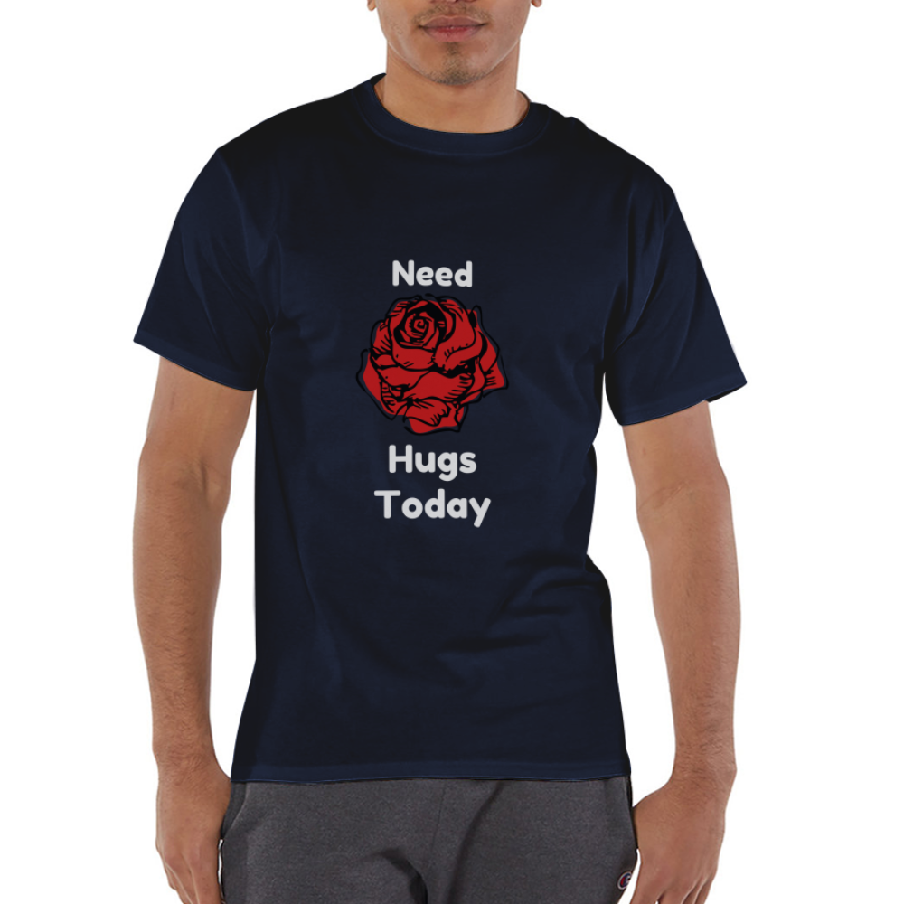 Hugs Champion Unisex T-Shirt - navy