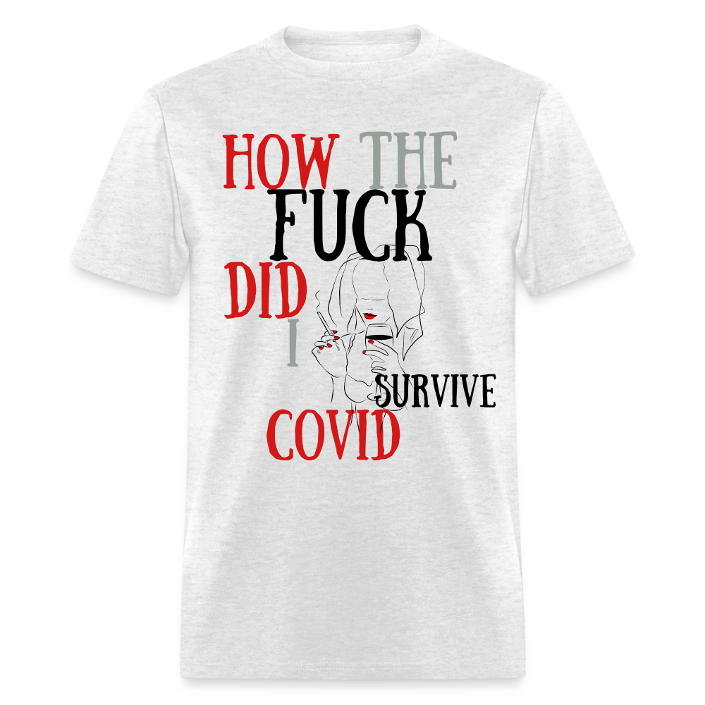 I survived Covid-19 Unisex Classic T-Shirt - light heather gray