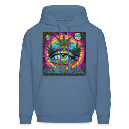 Zen and Mend Men's Hoodie - denim blue