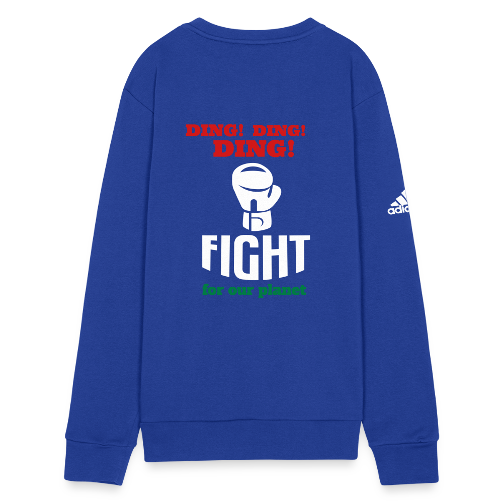 Happy to be Home Adidas Unisex Fleece Crewneck Sweatshirt - royal blue