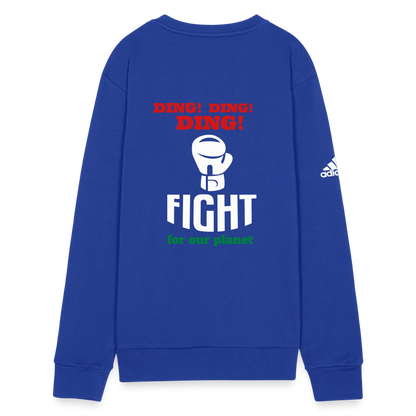 Happy to be Home Adidas Unisex Fleece Crewneck Sweatshirt - royal blue