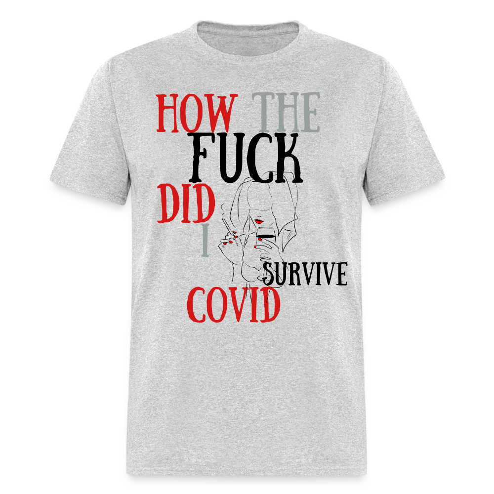I survived Covid-19 Unisex Classic T-Shirt - heather gray