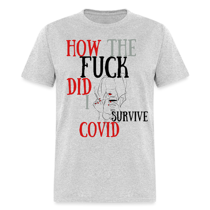 I survived Covid-19 Unisex Classic T-Shirt - heather gray