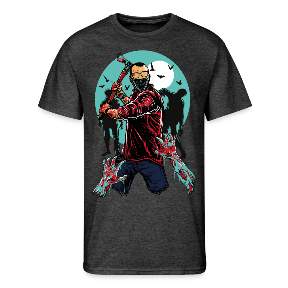 I Didn't Ask to be a Zombie Men’s 50/50 T-Shirt - heather black