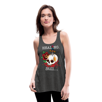 Let her Heal Women's Flowy Tank Top by Bella - deep heather
