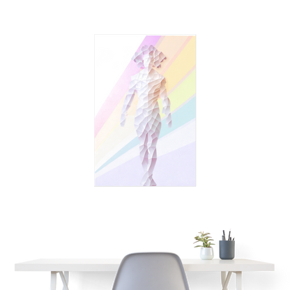 Anxiety Poster 24x36 - white