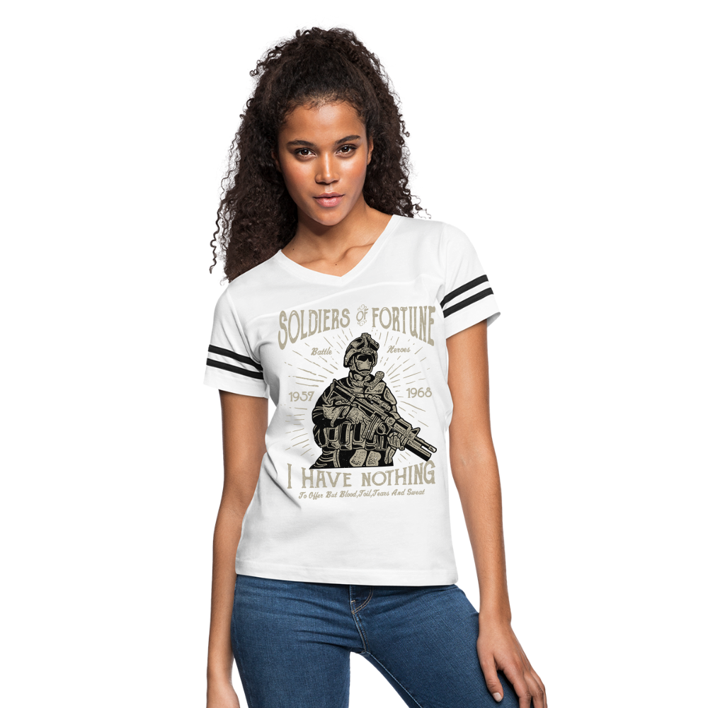 Hero Women's Cropped T-Shirt - white/black