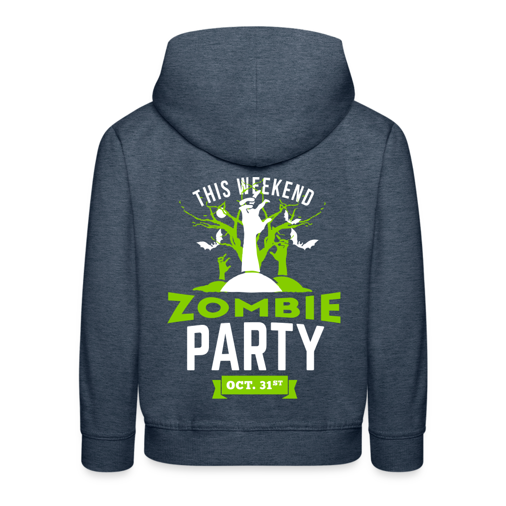 Party like a Zombie Kids‘ Premium Hoodie - heather denim