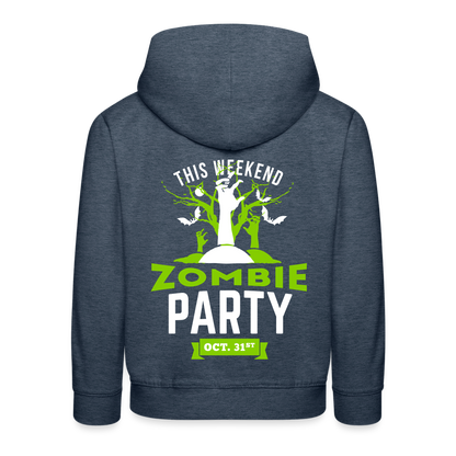 Party like a Zombie Kids‘ Premium Hoodie - heather denim
