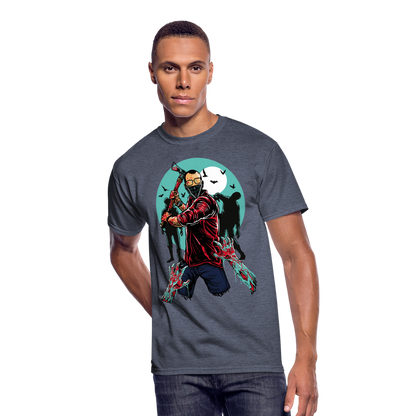 I Didn't Ask to be a Zombie Men’s 50/50 T-Shirt - navy heather