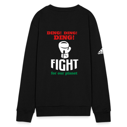 Happy to be Home Adidas Unisex Fleece Crewneck Sweatshirt - black