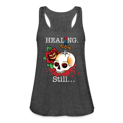Let her Heal Women's Flowy Tank Top by Bella - deep heather