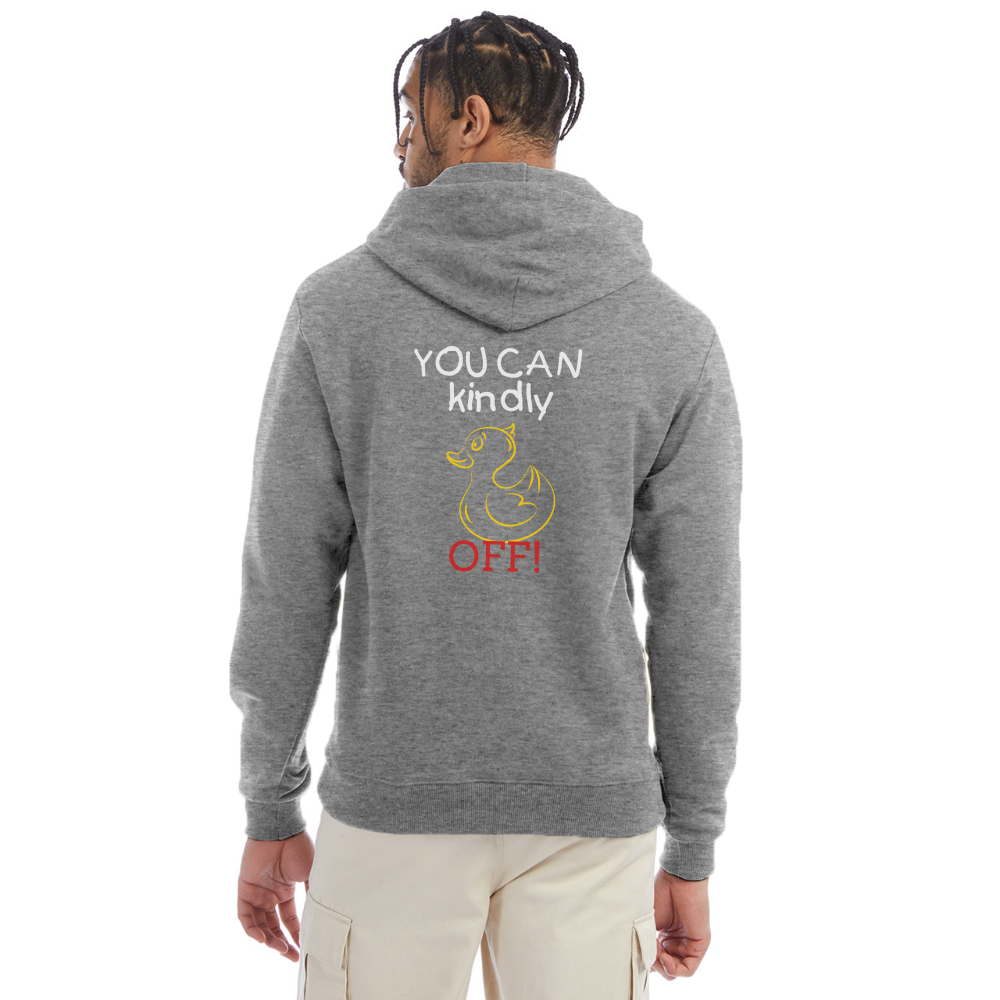 No Ducks Givin' Champion Unisex Hoodie - heather gray