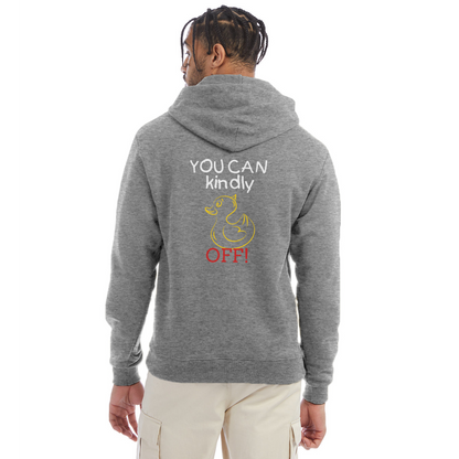 No Ducks Givin' Champion Unisex Hoodie - heather gray