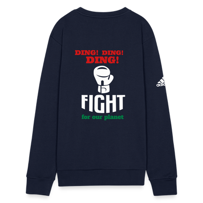 Happy to be Home Adidas Unisex Fleece Crewneck Sweatshirt - french navy