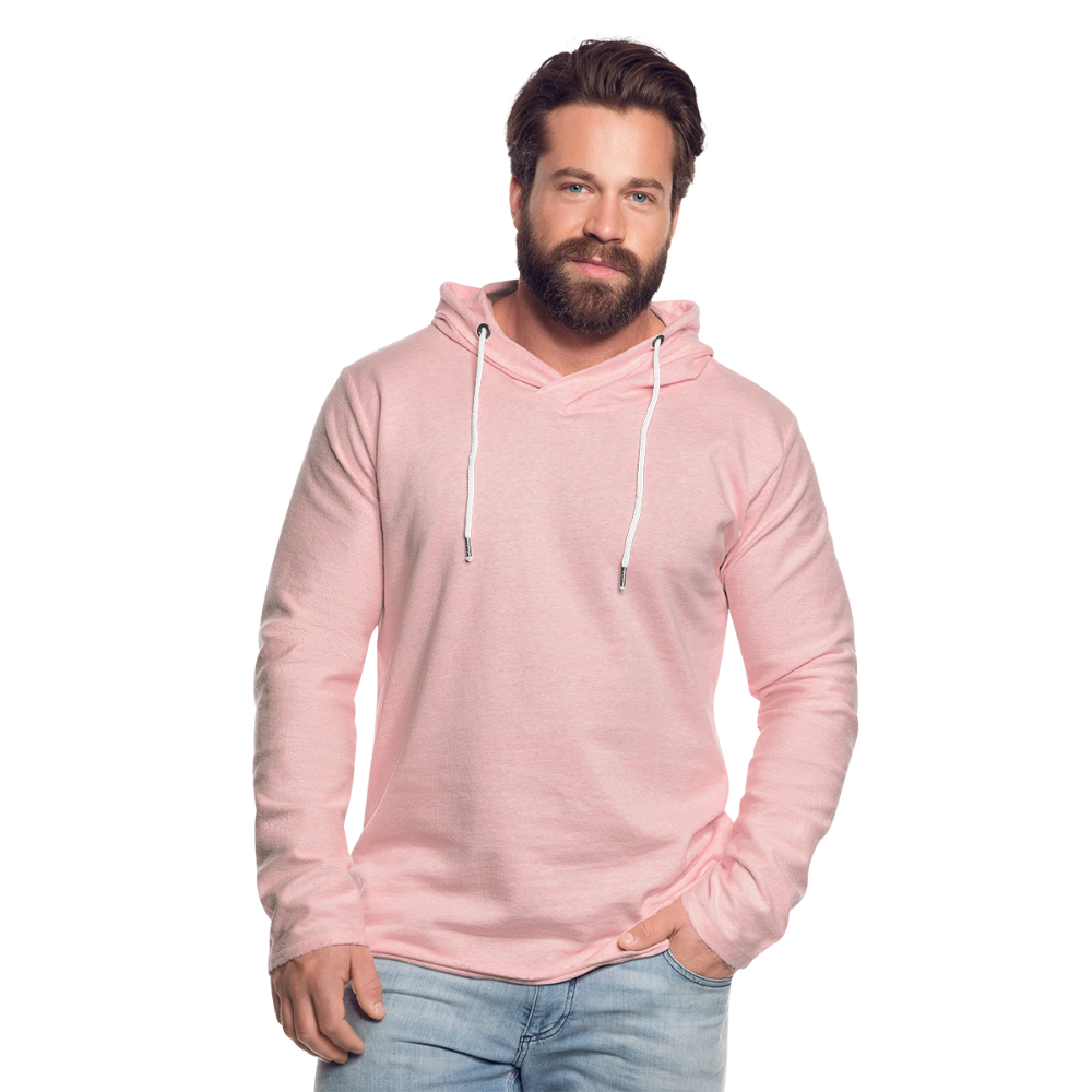 Just Joking!  Unisex Lightweight Terry Hoodie - cream heather pink