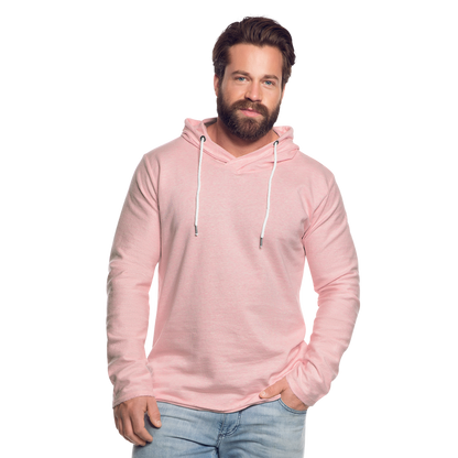 Just Joking!  Unisex Lightweight Terry Hoodie - cream heather pink