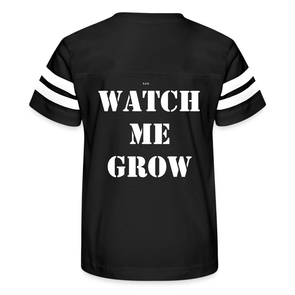 Watch Me Kid's Football Tee - black/white