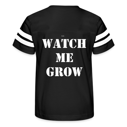 Watch Me Kid's Football Tee - black/white