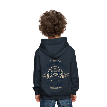 Escape Reality Video Gamer Kids‘ Premium Hoodie - navy