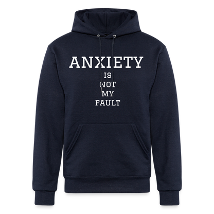 University of Anxiety Champion Unisex Powerblend Hoodie - navy