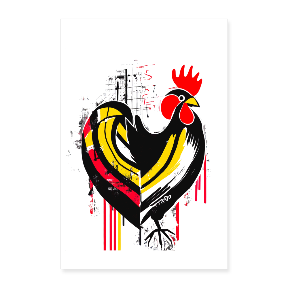 Love Chica Chicken Poster 24x36 - white