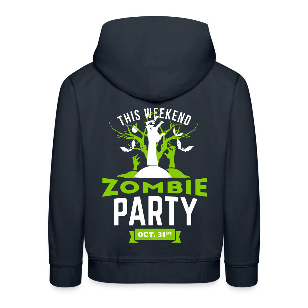 Party like a Zombie Kids‘ Premium Hoodie - navy