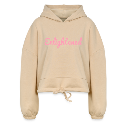 Enlightened Women’s Cropped Hoodie - nude