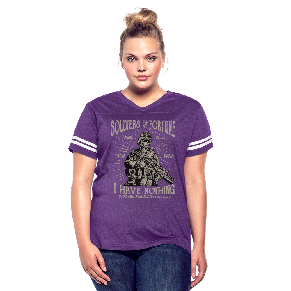 Hero Women's Cropped T-Shirt - vintage purple/white