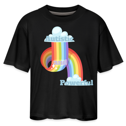 Autistic and Wonderful Women's Boxy Tee - black