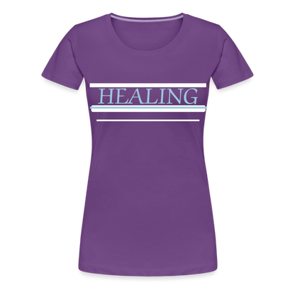 Healing Me Women’s Premium T-Shirt | Spreadshirt 813 - purple