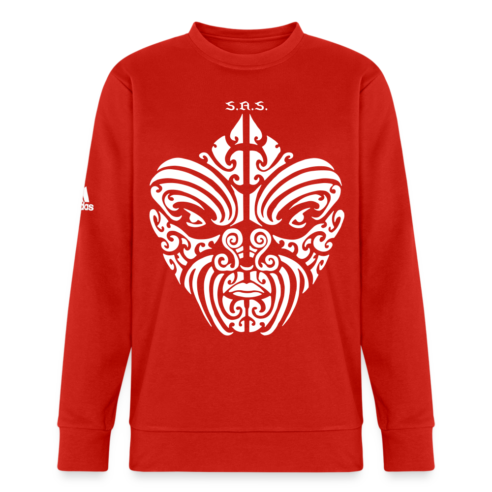 I See You Watchin' Adidas Unisex Fleece Crewneck Sweatshirt - red