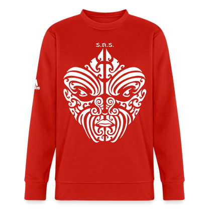 I See You Watchin' Adidas Unisex Fleece Crewneck Sweatshirt - red