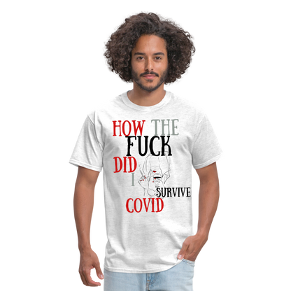 I survived Covid-19 Unisex Classic T-Shirt - light heather gray