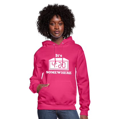 Well DUH! Women's Hoodie - fuchsia
