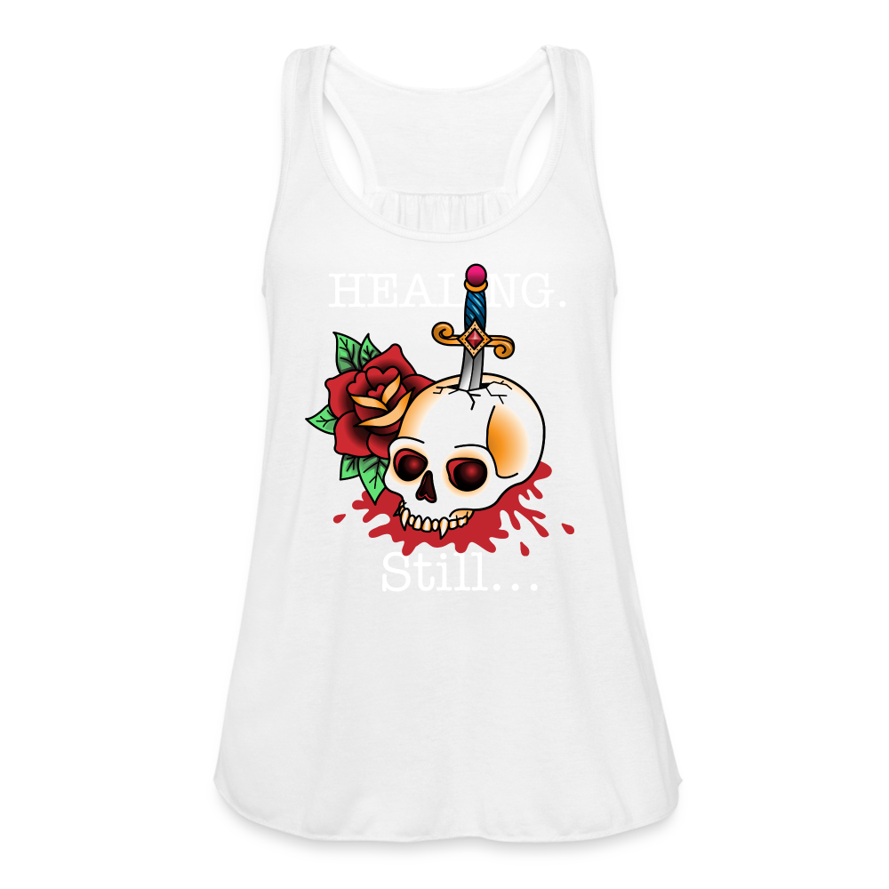 Let her Heal Women's Flowy Tank Top by Bella - white
