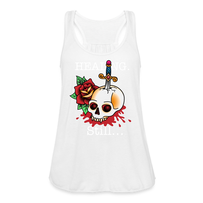 Let her Heal Women's Flowy Tank Top by Bella - white