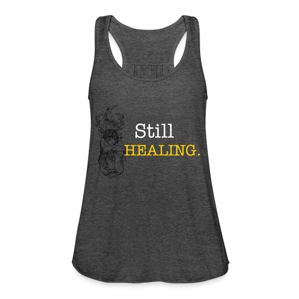 Women's Flowy Tank Top by Bella - deep heather