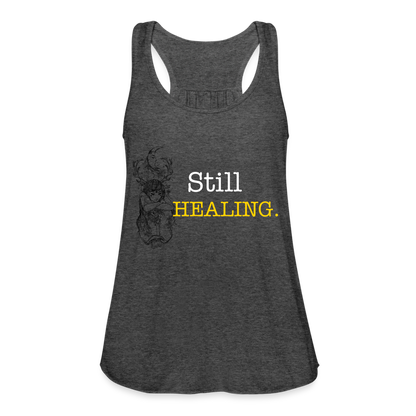 Women's Flowy Tank Top by Bella - deep heather