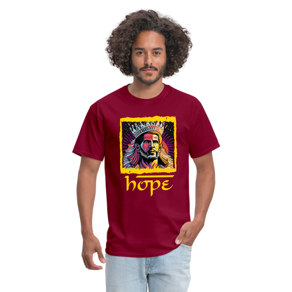 Hope Unisex Classic T-Shirt - burgundy