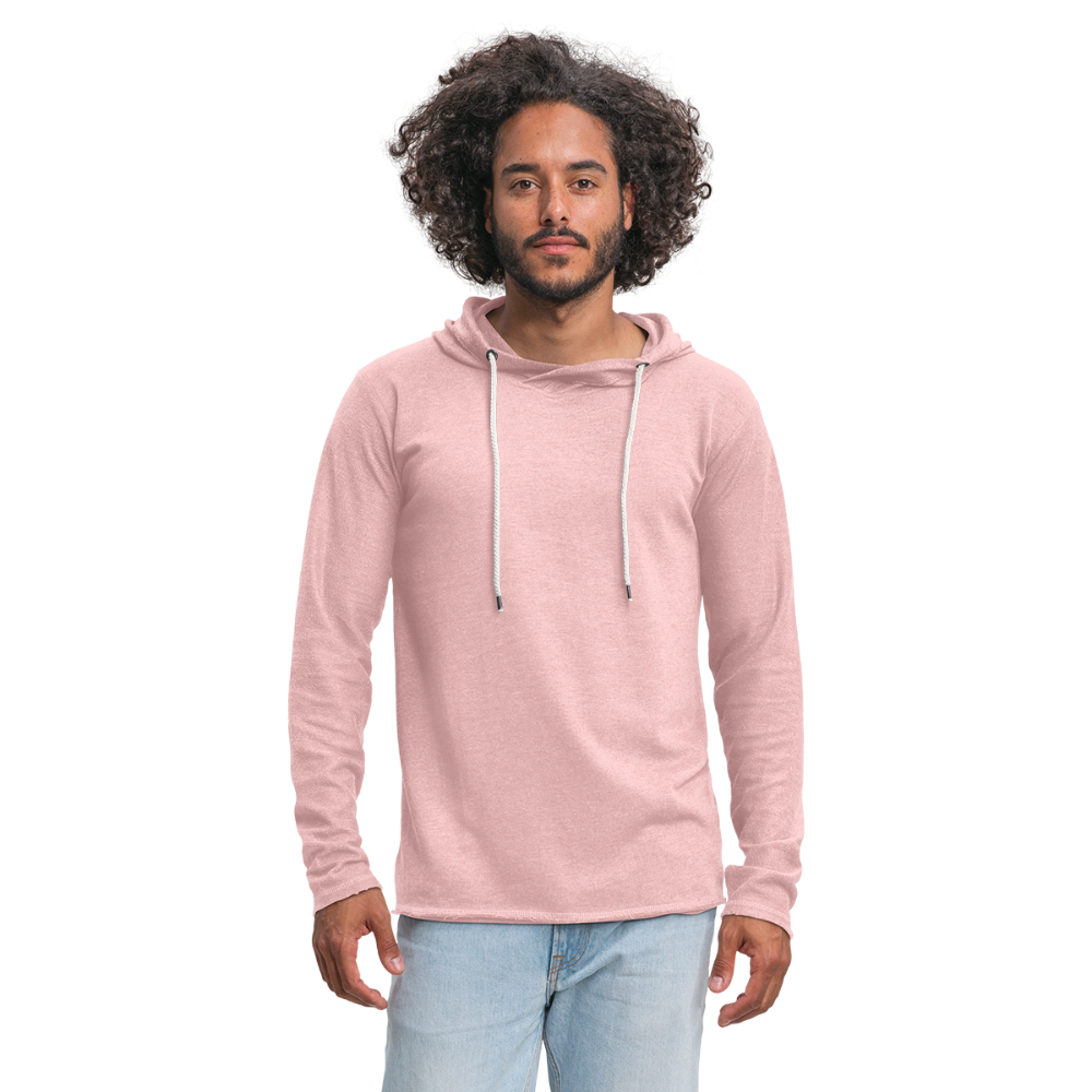 Just Joking!  Unisex Lightweight Terry Hoodie - cream heather pink